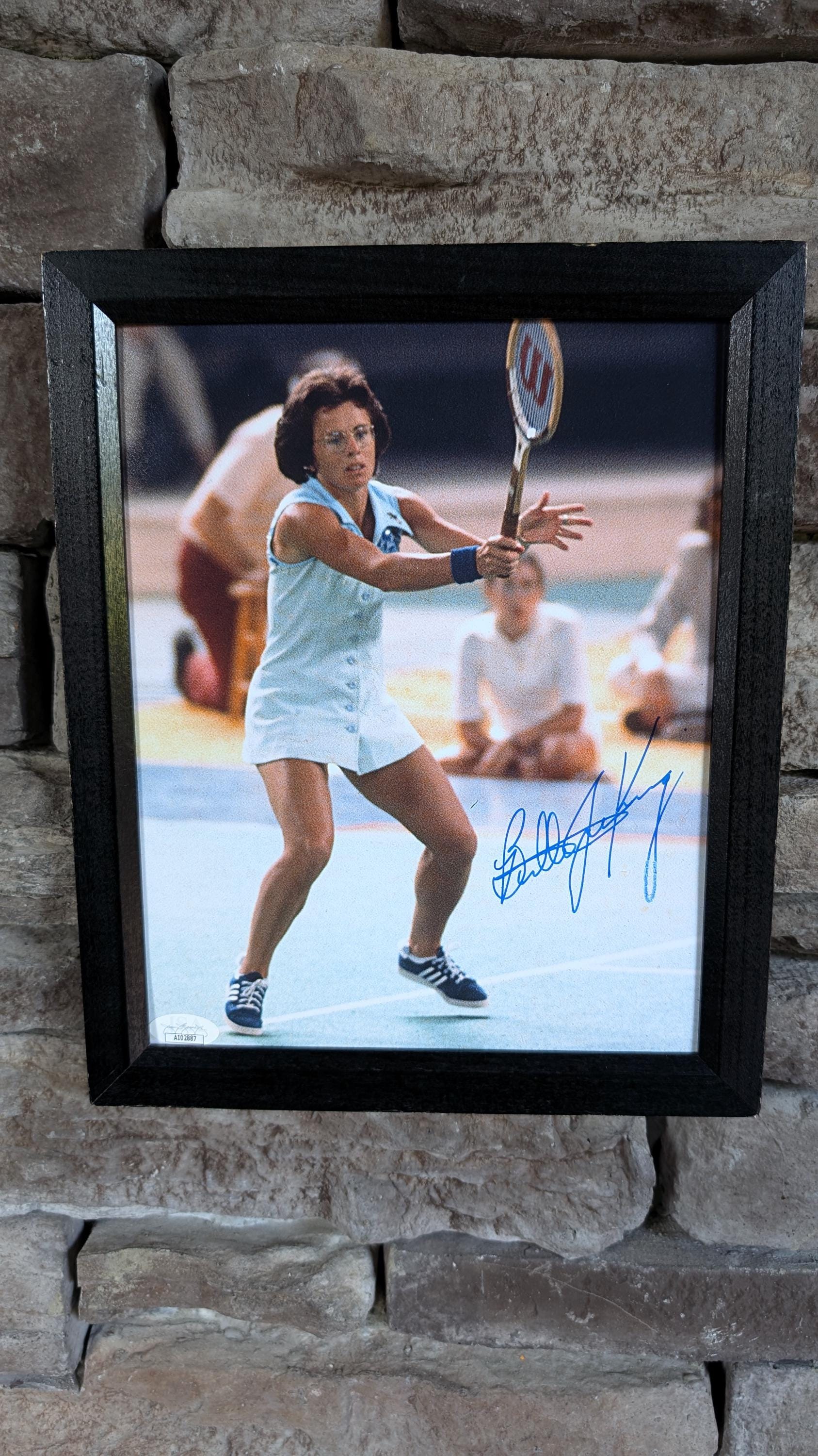 Autographed Billie Jean King Tennis Legend 8x10 Inch Framed Photo With ...