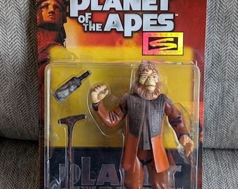 Figura de acción del Dr. Zaius de la serie Hasbro Signature de 1999, El planeta de los simios, en su caja original, nunca abierta