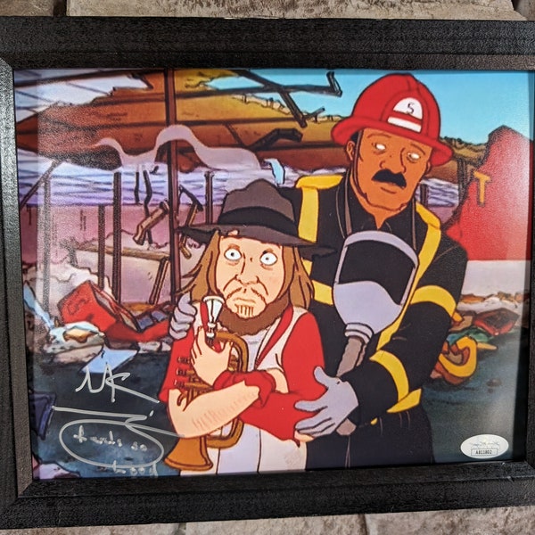 Autographed Chuck Mangione King Of The Hill 8x10 inch framed photo with certificate of authenticity from JSA