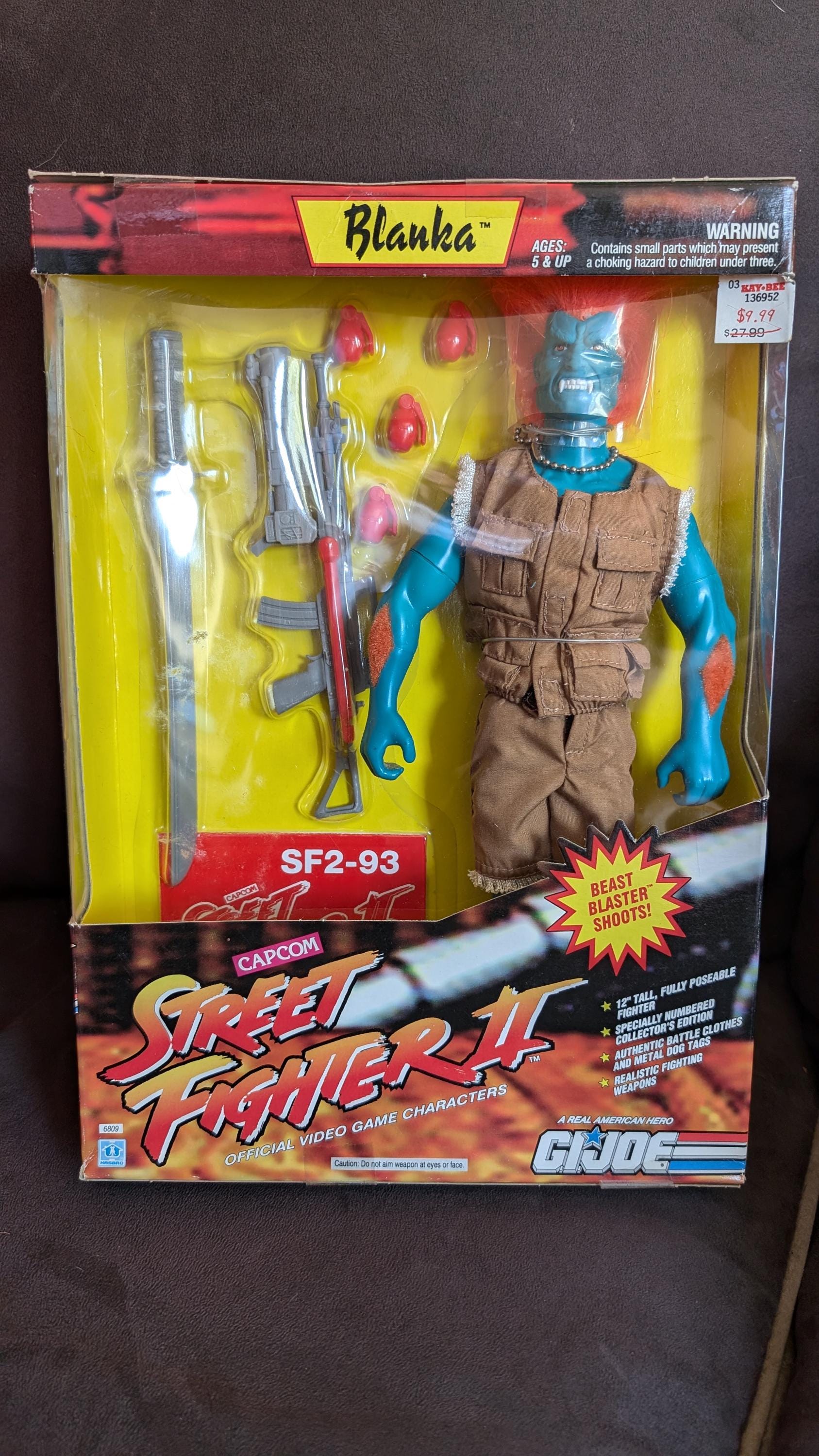 Vintage 1990s GI Joe Street Fighter II Collection Blanka