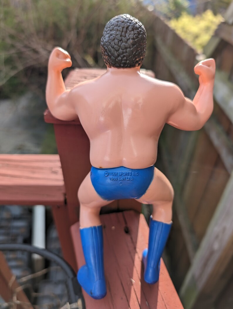 Vintage 1980s WWF WWE LJN Titan Andre The Giant wrestling figure ln excellent condition image 3