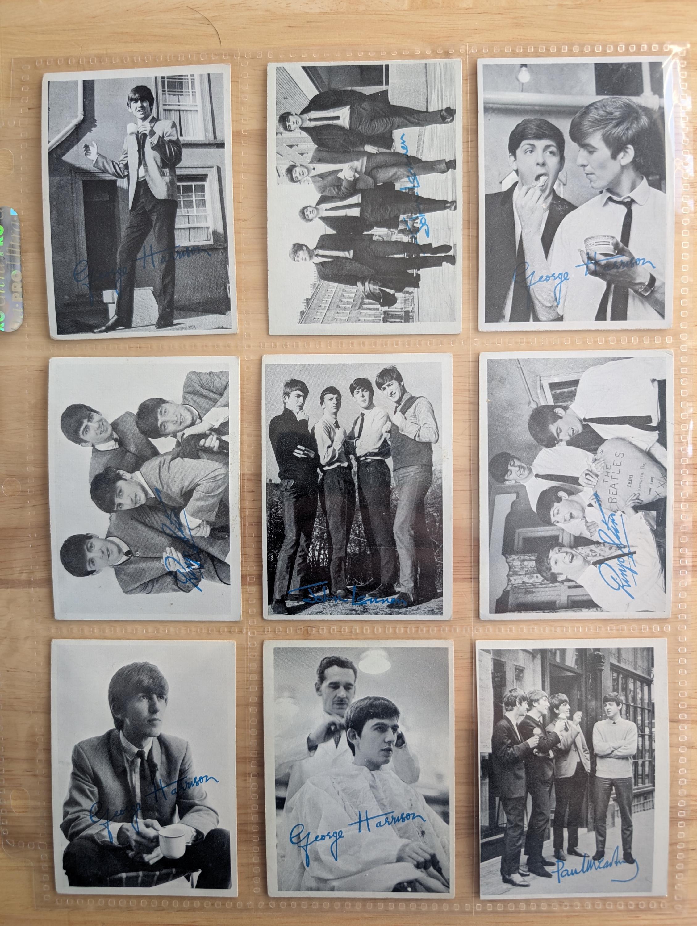 Vintage 1964 Topps the Beatles Photo Trading Cards Complete Set of 