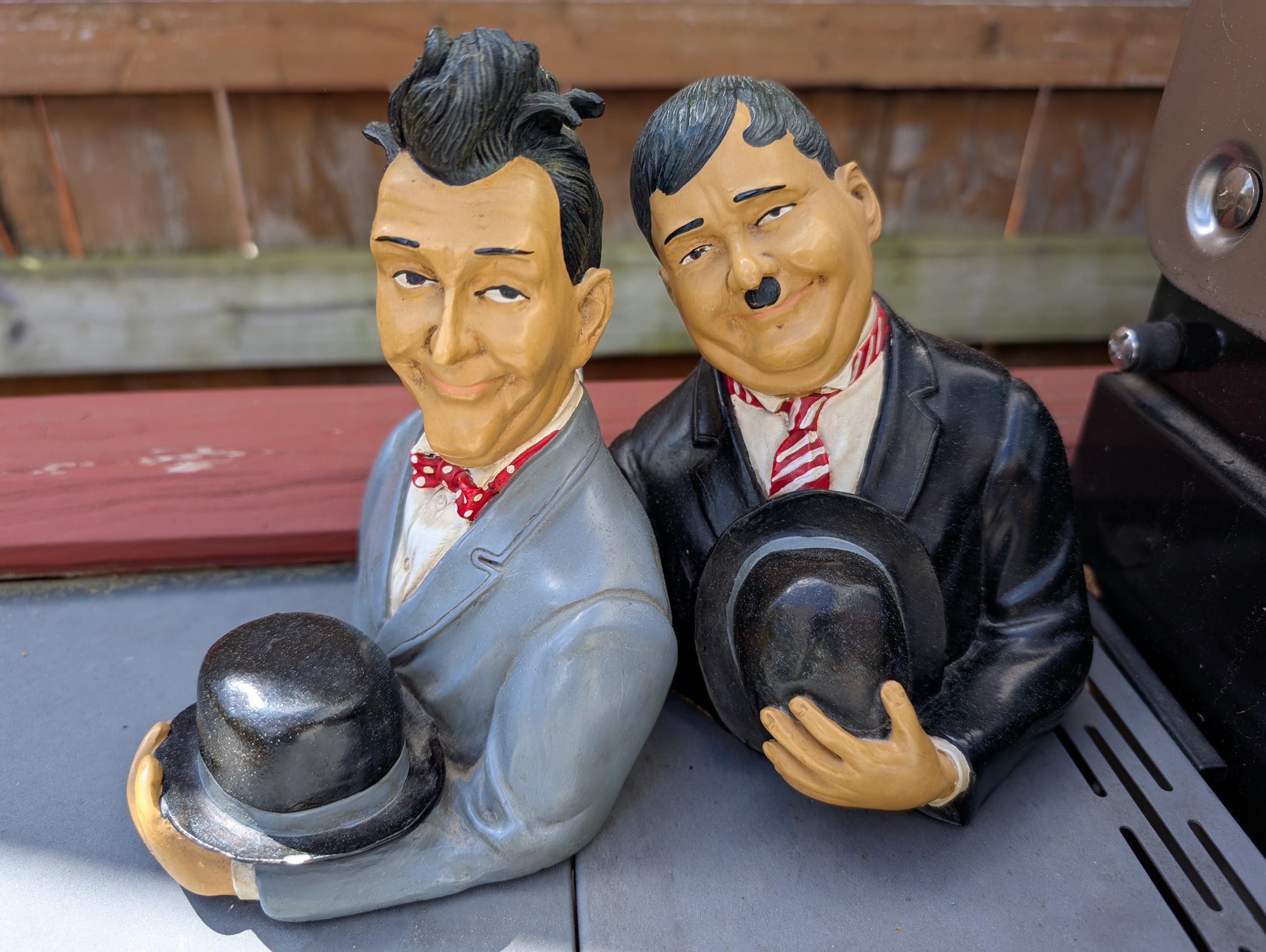 Vintage Laurel and Hardy Resin Statue - Etsy UK