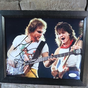 Autographed Michael Anthony Bassist For Van Halen 8x10 inch framed photo with certificate of authenticity from JSA