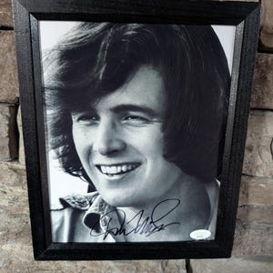 Autographed Don McLean American Pie 8x10 inch framed photo with certificate of authenticity from JSA