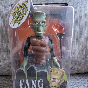 Vintage Diamond Select Toys Mad Monster Party Action figure in original box never opened Fang Frankenstein Rare !