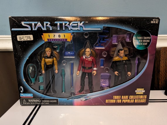 Vintage Star Trek 1701 Collector Series Set of 3 Action Figures