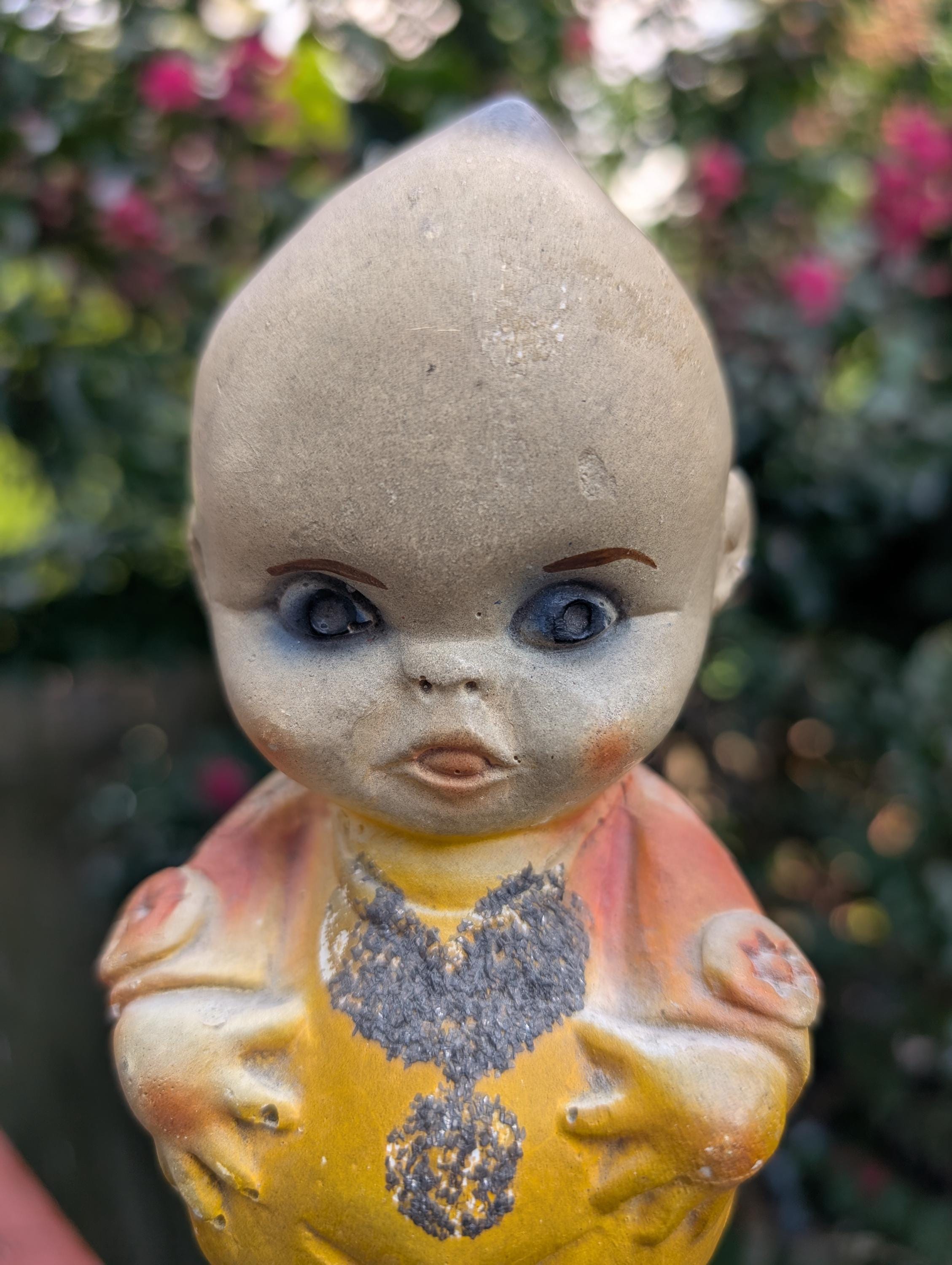 Petit Tableau Ancien Kewpie - Décoration Pour Poupées Et Maisons De Poupées