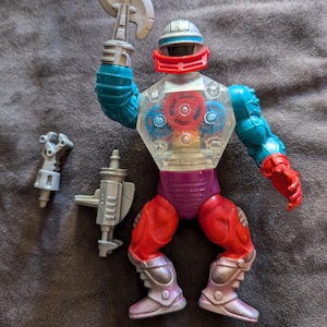 MOTU Masters Of The Universe He-Man Vintage 80er Jahre Actionfigur Roboter mit austauschbaren Armen