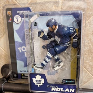 Vintage McFarlane Toys Sports Collection Owen Nolan Toronto Maple Leafs figure in original box. Never opened