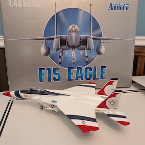 Vintage Armour Collection Diecast metal replica model F15 B Eagle US Air Force fighter jet Brand new in the box ! 1/48 Scale Art 98047