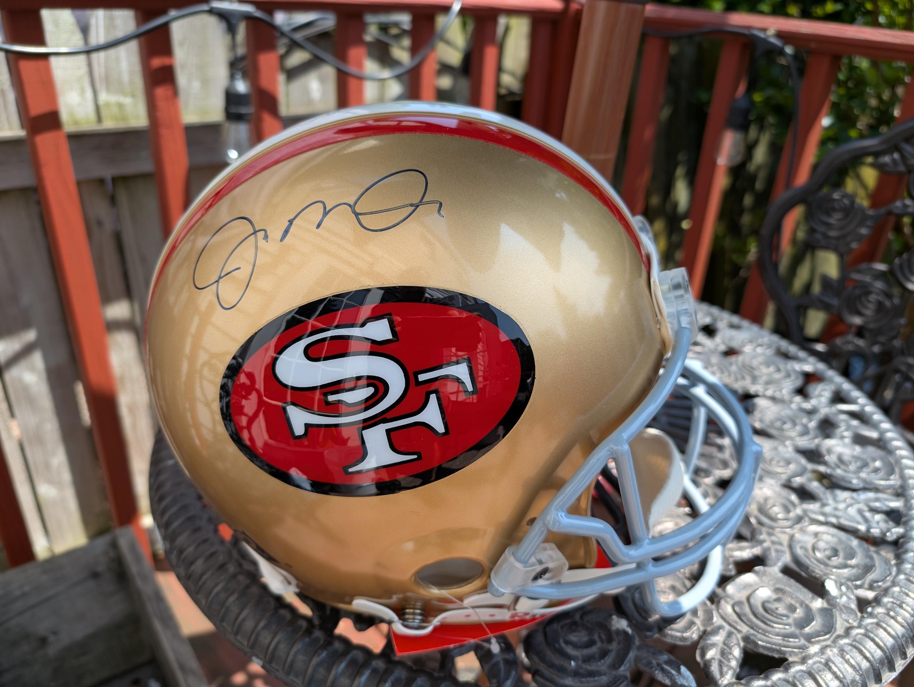 Autograph Joe Montana San Francisco 49ers Full Size Football  display picture 1