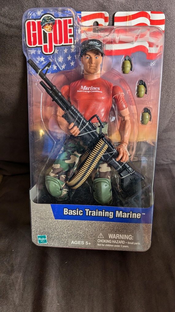 Vintage 1990s GI Joe Basic Training Marine Collectors Edition Doll