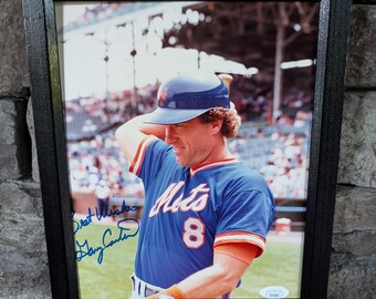 ゲイリー・カーターのサイン入りニューヨーク・メッツ1986年ワールド