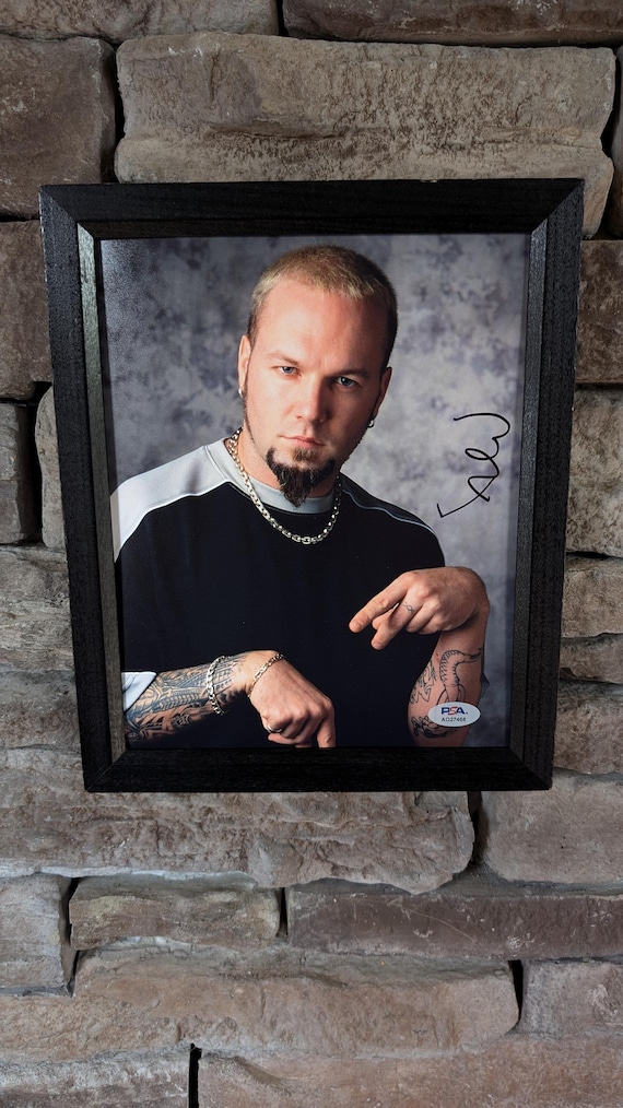 Autographed Fred Durst Limp Bizkit 8x10 Inch Framed Photo With