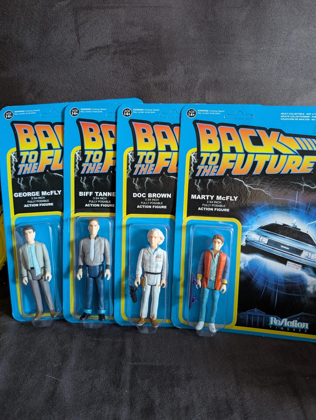 Figurers Back Vintage Reaction Figures Back to the Future Action Figures Marty Mcfly ...