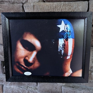 Autographed Don McLean American Pie 8x10 inch framed photo with certificate of authenticity from JSA