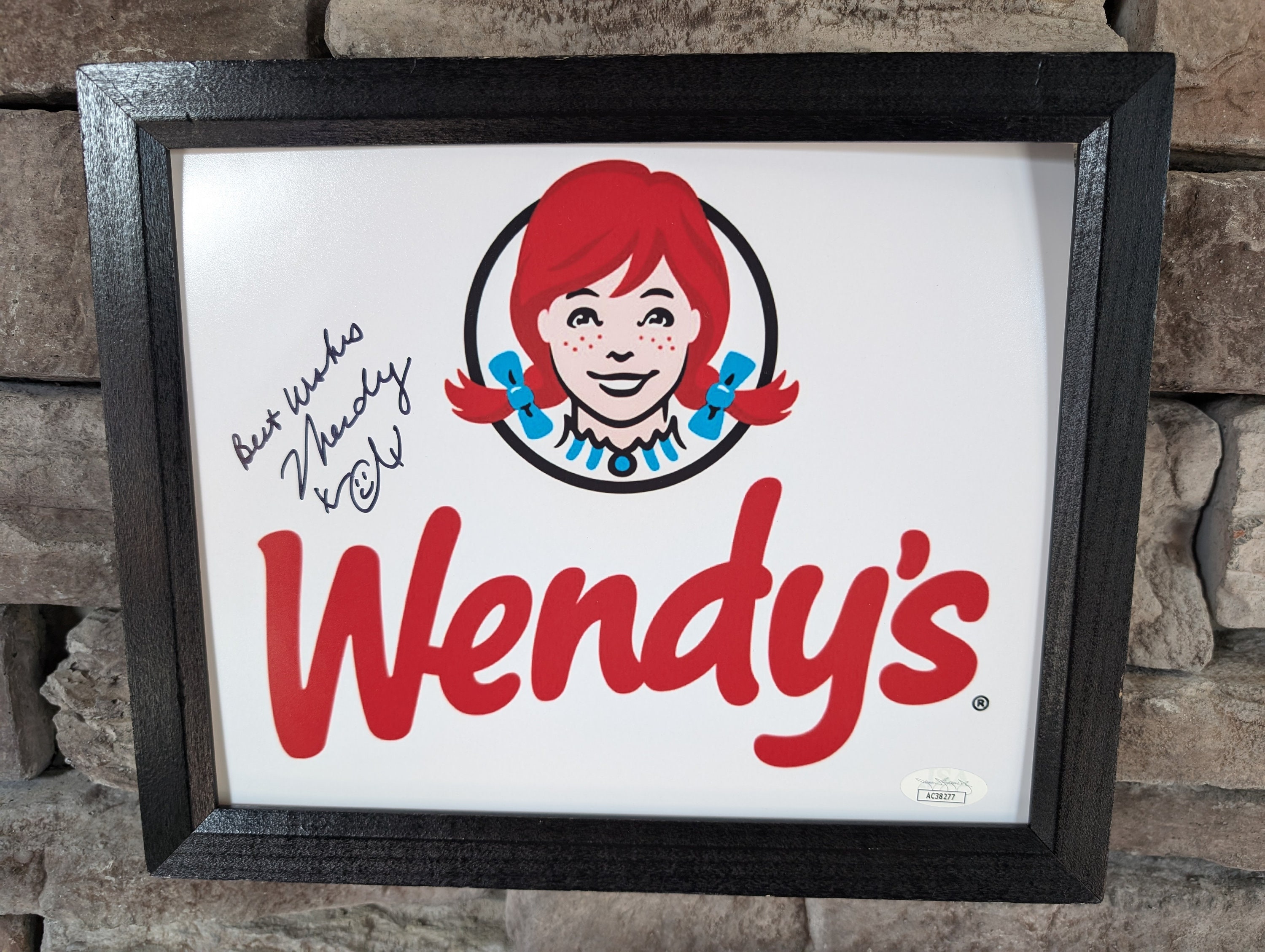 ウェンディーズ　カナダ　ビンテージディスプレイ　マクドナルド　木製サイン ウェンディーズ カナダ ビンテージディスプレイ マクドナルド