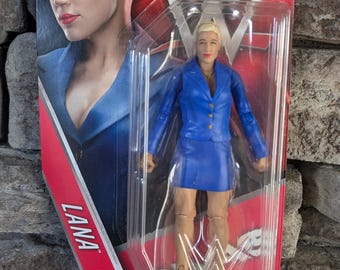 Vintage Mattel Toys  WWF WWE Lana wrestling figure First Time in The Series ln original box never opened.