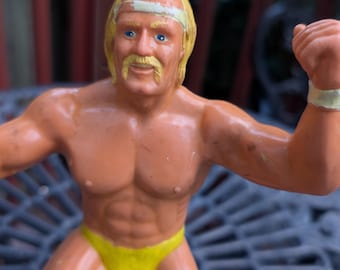 WWF, Hulk Hogan, Finger puppet Action Figure, 1980s, Wrestling