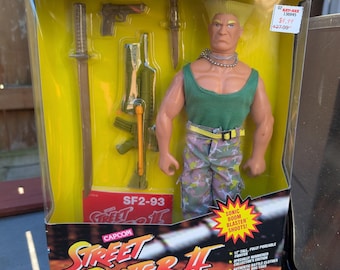 Vintage 1990s GI Joe Street Fighter II Collection Guile Collectors