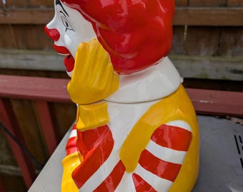 Vintage 1997 Treasure Craft Mcdonald's Ronald Mcdonald Cookie Jar