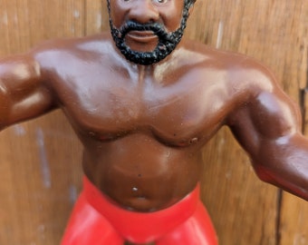 Vintage 1980s WWF WWE LJN Titan Sports The Junk Yard Dog jyd  wrestling figure ln excellent condition