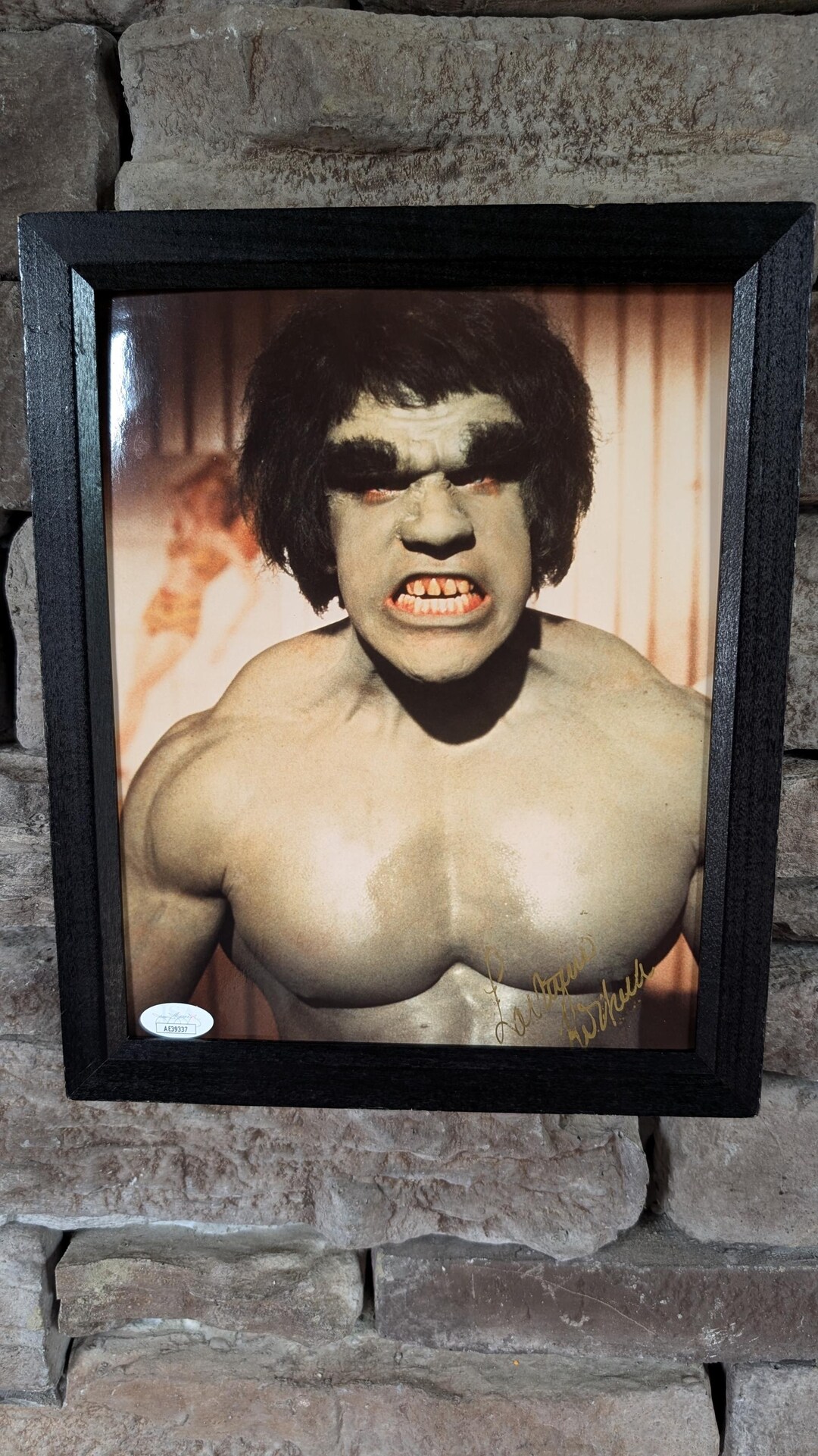 Autographed Lou Ferrigno the Incredible Hulk 8x10 Inch Framed Photo ...