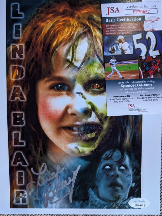 Foto Autografata Di Linda Blair (The Exorcist) In Cornice A4 - Regalo Per Fan Di Film Horror