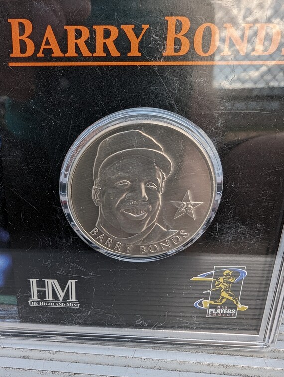 Barry Bonds Highland Mint 1 Oz Solid Nickle Coin Medallion San