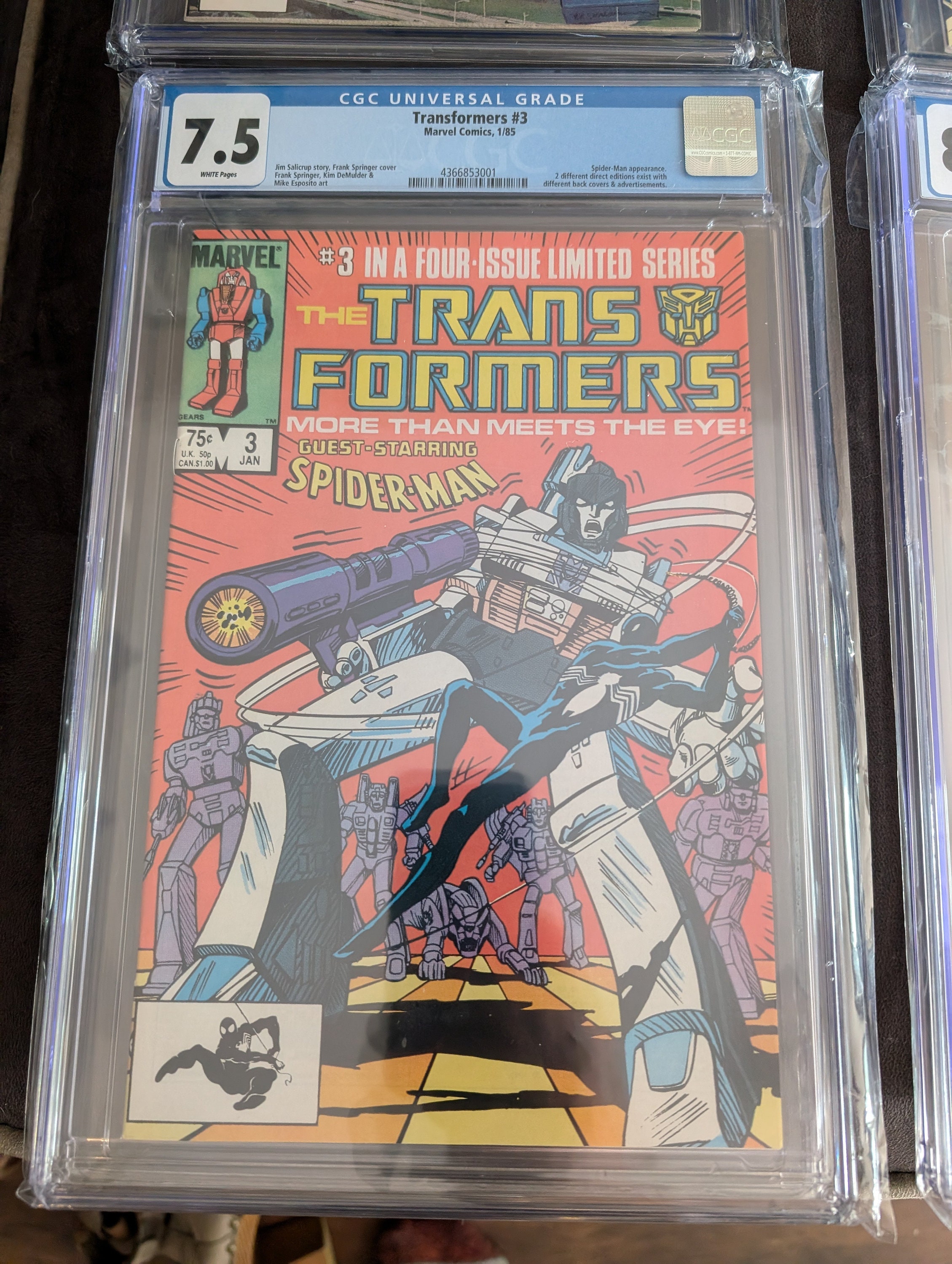 1985 Marvel Comics the Transformers Comic Books Numbers 1 to 4 A