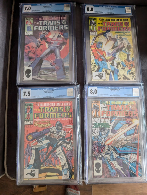 1985 Marvel Comics the Transformers Comic Books Numbers 1 to 4 A