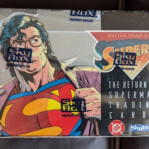 1993 Skybox The Rückgabe Von Superman Sammelkarten. Werkseitig versiegelte Schachtel mit 36 Packungen.