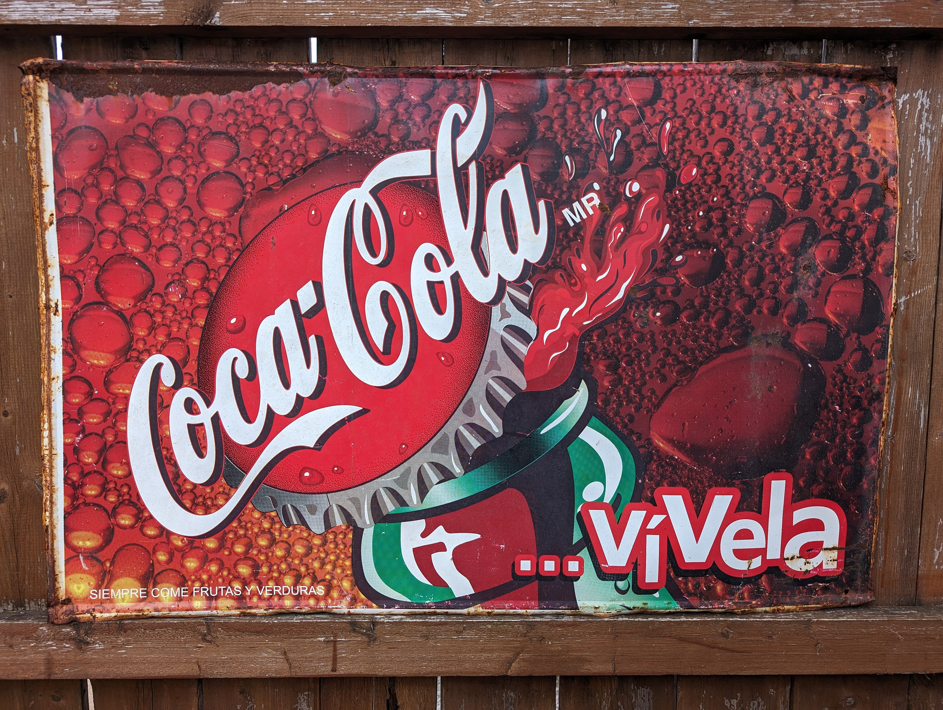 Vintage Original 1990s Coca Cola Vivela Sign From Mexico. - Etsy