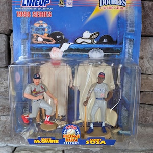 Vintage 1998 Starting Lineup Classic Doubles Mark McGwire St Louis Cardinals Sammy Sosa Chicago Cubs figure in original box