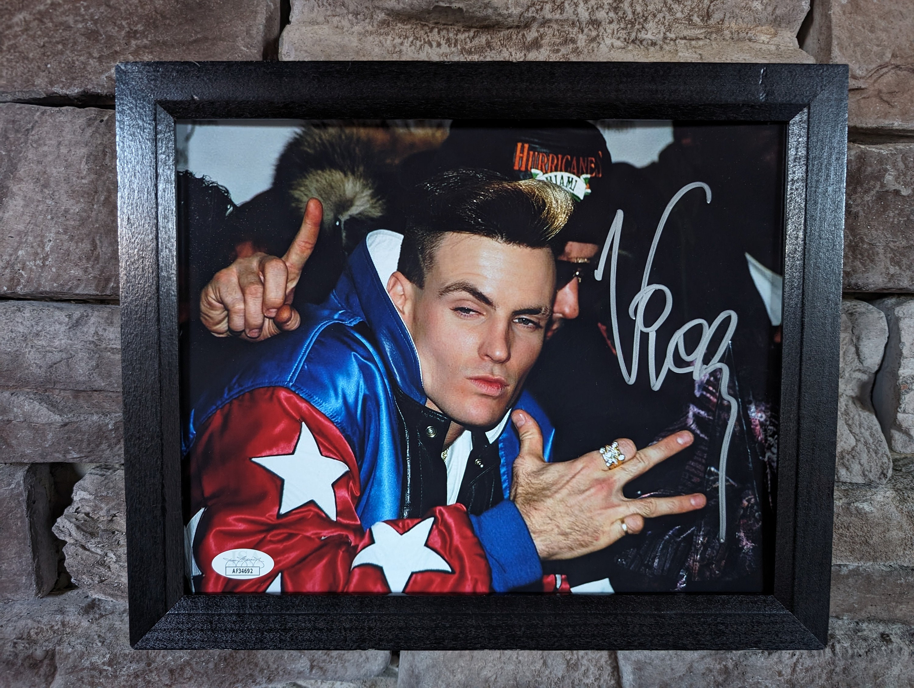 Autographed Vanilla Ice 8x10 Inch Framed Photo With Certificate of