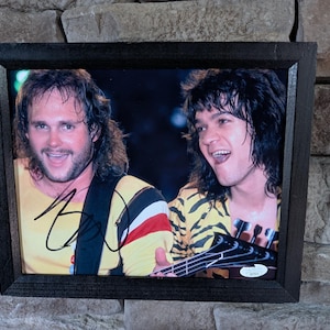 Autographed Michael Anthony Bassist For Van Halen 8x10 inch framed photo with certificate of authenticity from JSA