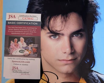 フルハウスのジョン・ステイモスおじさんジェシーのサイン入り8 x 10