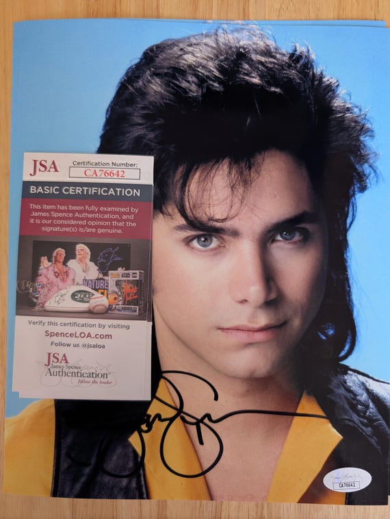 ジョンステイモス John Stamos サイン 東京コミコン フルハウス フルハウスのジョン・ステイモスおじさんジェシーのサイン入り8 x 10