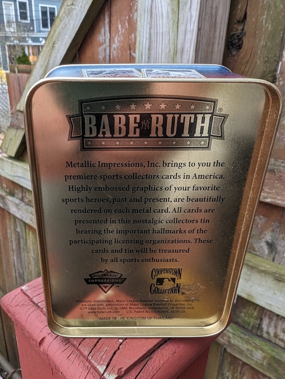90s Babe Ruth OLD GOLD メタルサインボード 1990s Babe Ruth Gold Foil Baseball Card. | eBay