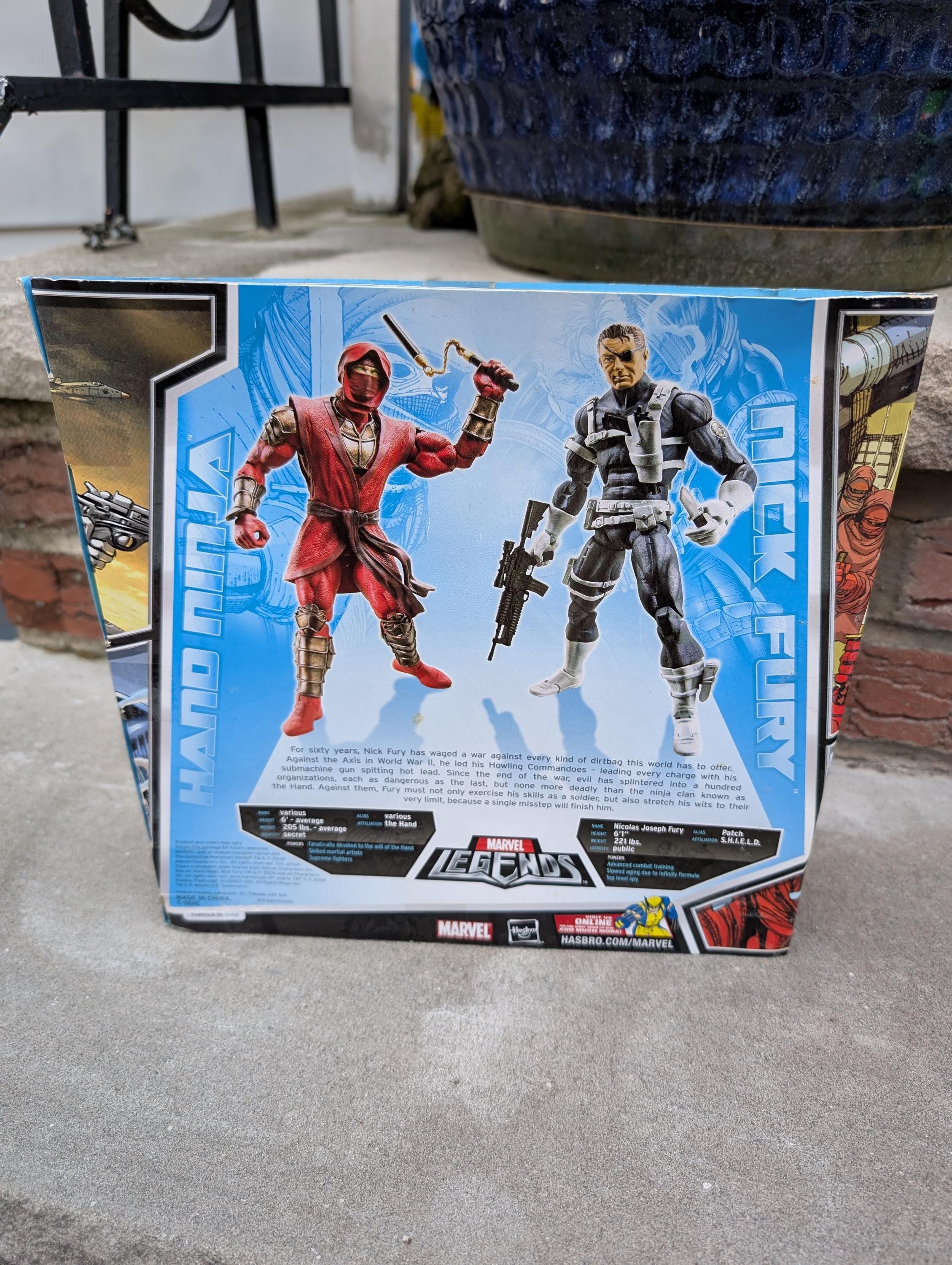 Marvel Legends Ninjas Vs Super Spies Red Hand Ninja and Nick Fury