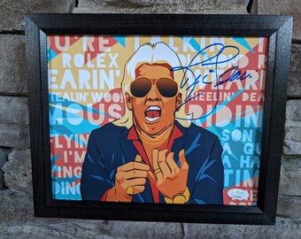 Autographed The Nature Boy Ric Flair 8x10 inch framed photo With Certificate Of Authenticity From JSA