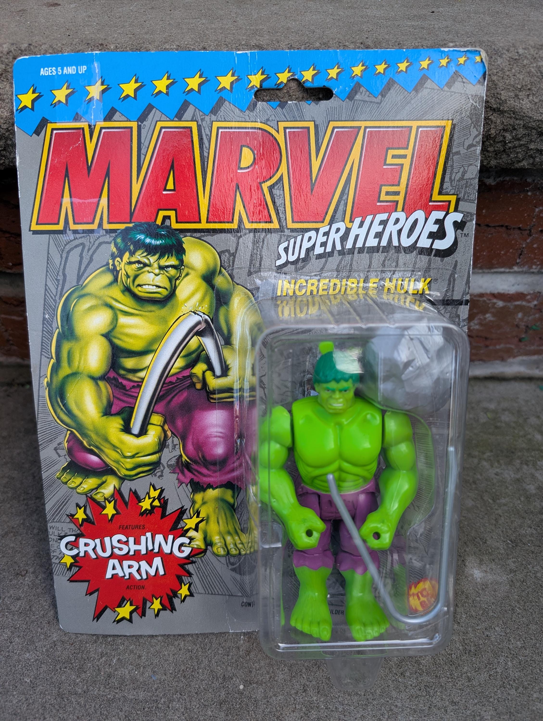 Vintage 1989 Toy Biz Marvel Comics Super Heroes the Incredible