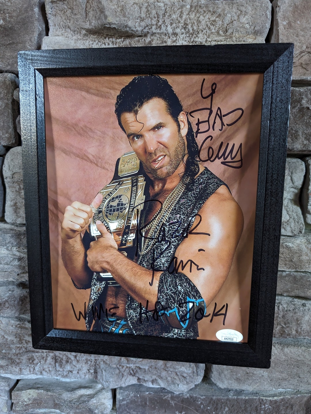 Razor Ramon Autograph Autographed the Bad Guy Razor Ramon 8x10 Inch Framed Photo With ...
