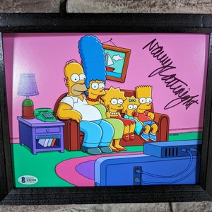 Autographed Nancy Cartwright Voice of Bart Simpson The Simpsons 8x10 inch framed photo with certificate of authenticity from Beckett