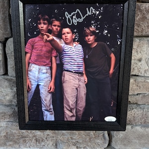 Podpisany przez Jerry'ego O'Connella Verna Tessio Stand By Me Zdjęcie w ramie o wymiarach 8 x 10 cali z certyfikatem autentyczności od JSA