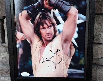 Foto autografata di Kevin Sorbo Hercules The Legendary Journeys, 8 x 10 pollici, incorniciata, con certificato di autenticità di JSA