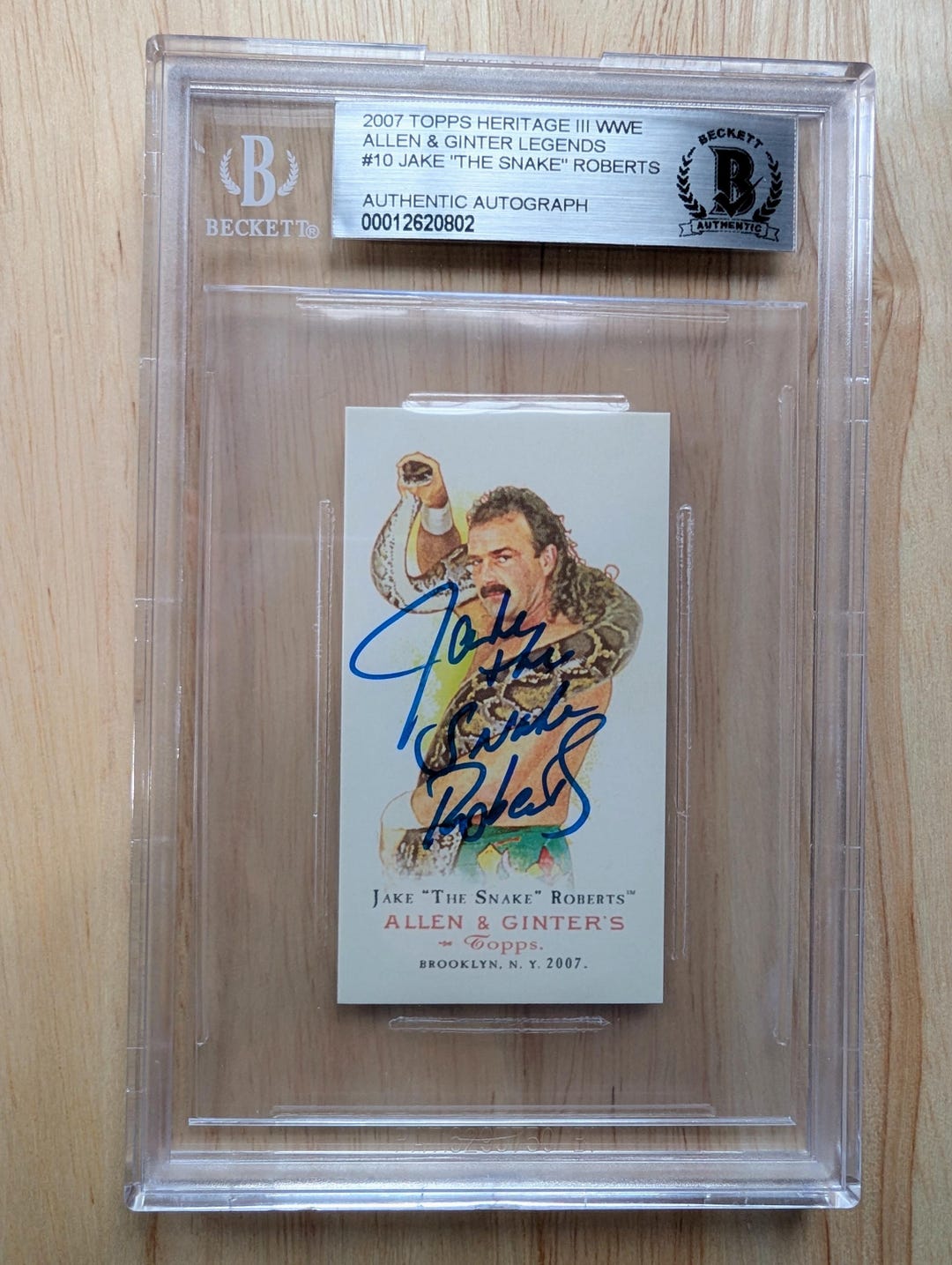 ジェイク サイン 直筆サイン入り ジェイク・ザ・スネーク・ロバーツ トップス