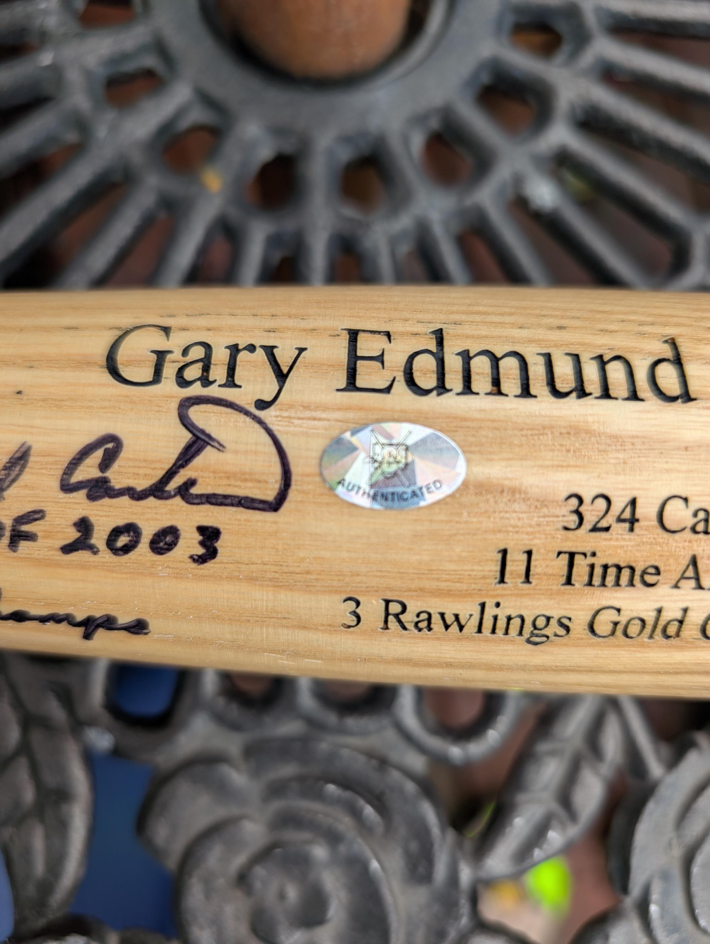 ゲイリー・カーター直筆サイン入り NY メッツ殿堂入りバット ゲイリー