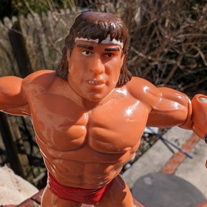 Vintage 1990s WWF WWE Hasbro The Texas Tornado wrestling figure
